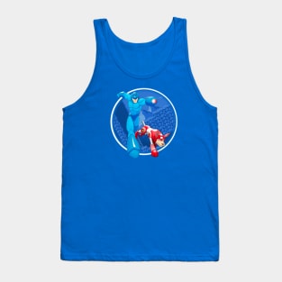 Mega Man and Rush Tank Top